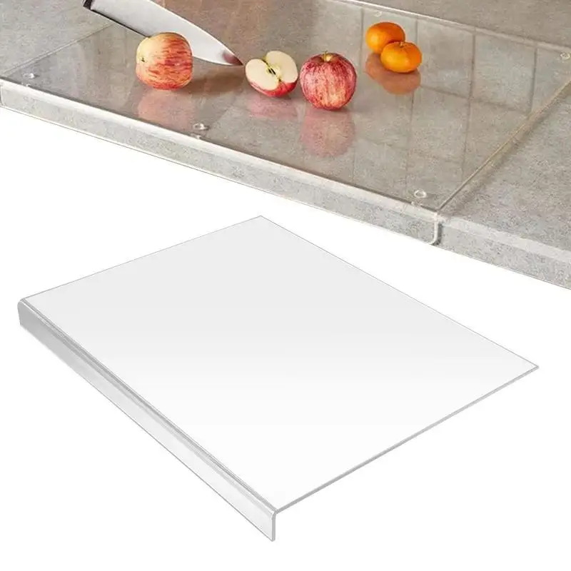 

Clear Cutting Board Transparent Acrylic Counter Chopping Board Non Slip Portable Cutting Board For Vegetables Bread Reusable