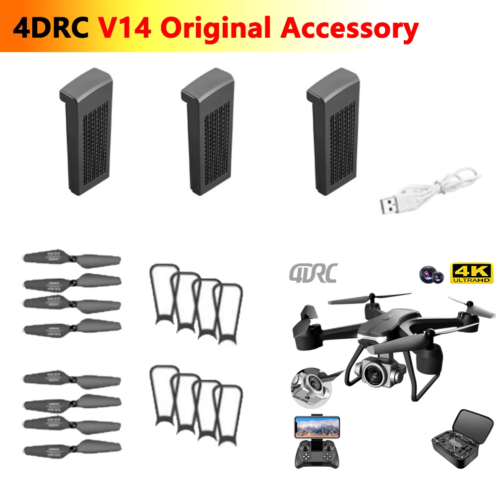Мини-Дрон RC V14 4D-V14 3 7 в 1600 мА · ч | Игрушки и хобби