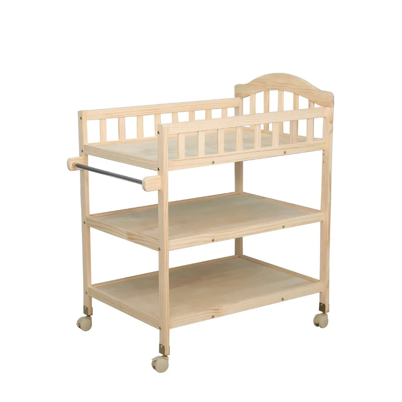 Multifunctional Solid Wood Diaper-Changing Table Newborn Baby Care Diaper Changing