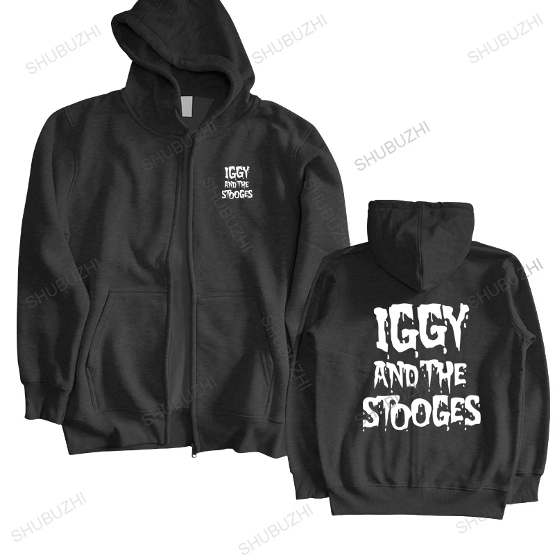

brand hoodie drop shipping IGGY and the STOOGES screenprinted hoody brand top casual mens brand hoodies cotton sweatshirt