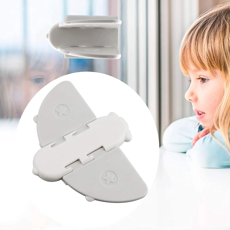 Promotion! 6 Pack Window Locks Sliding Lock Child Security Super Adhesive No Drills Screws For Baby Proof Doors Clo |