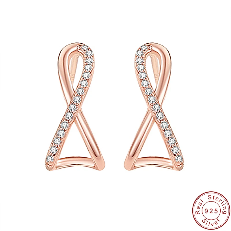 

Женские серьги-гвоздики из серебра 925 пробы с фианитом