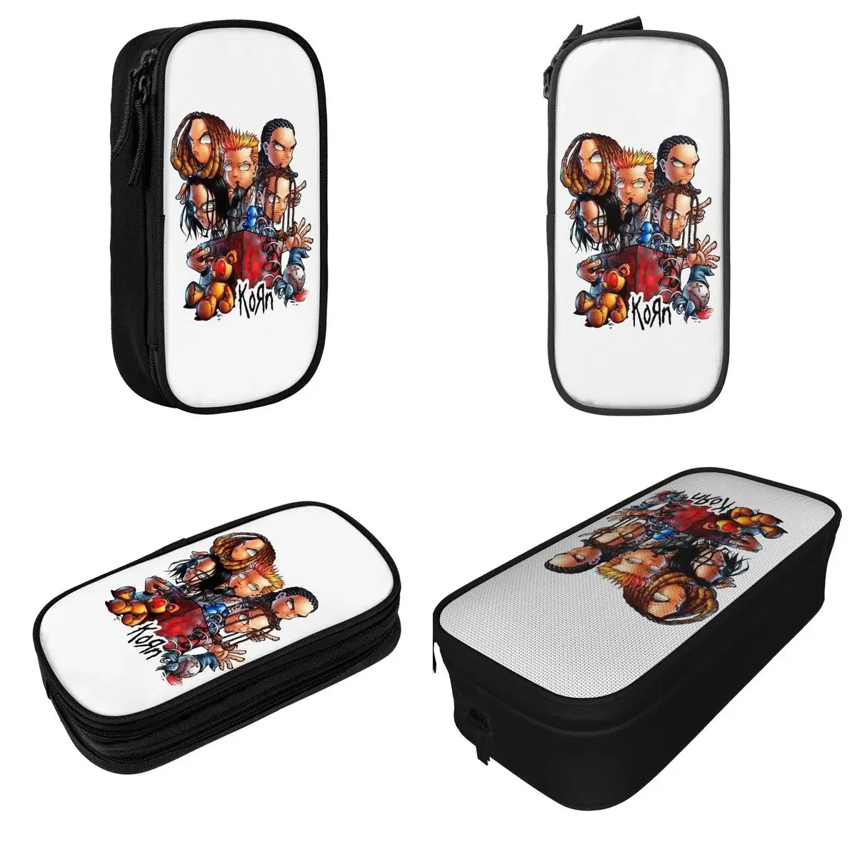 Милый карандаш Korn ранцы с держателем для музыкальных ручек в стиле рок большой