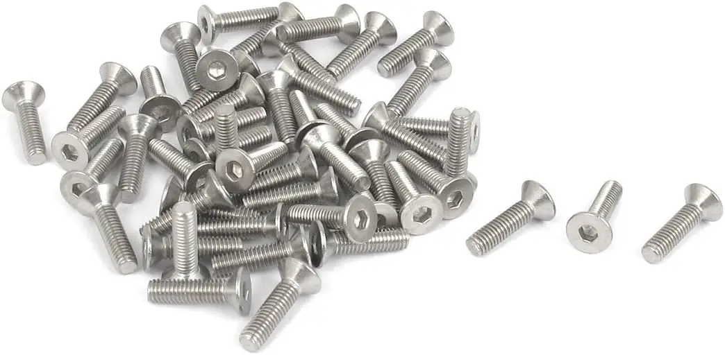 

M3 x 12mm Metric Hex Socket Countersunk Flat Head Screw Bolts 50PCS