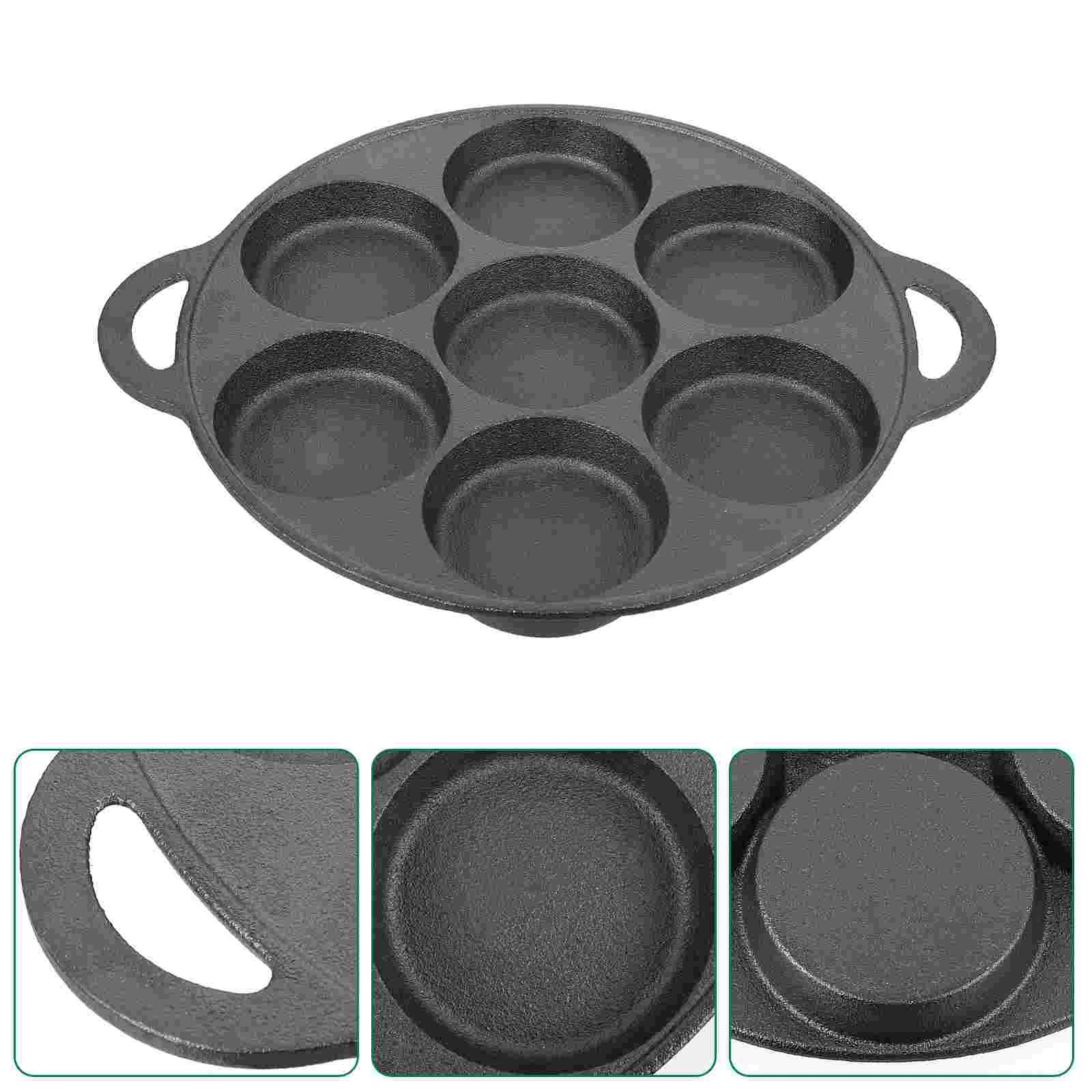 

Square Dish Set Snail Plate Escargot Serving Tray Round Nonstick Grill Pan Divided Frying Bakeware Cast Iron