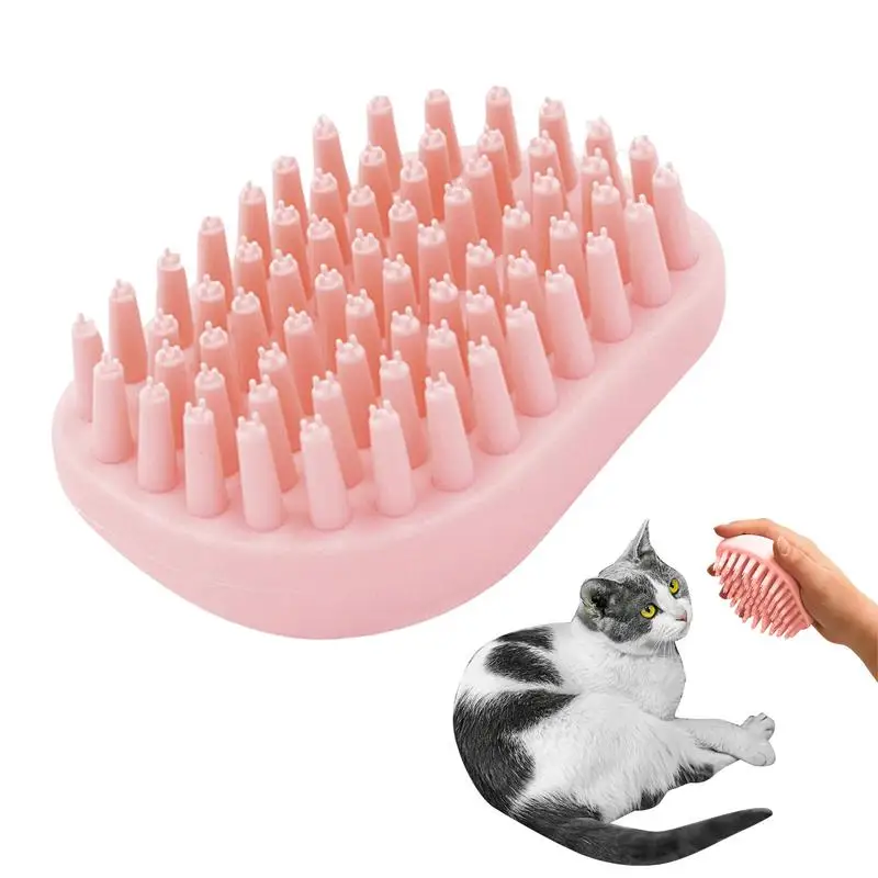 

Dog Bath Brush Pets Dogs Shampoo Massager Brush Cats Massage Comb Grooming Scrubber With Rubber Soft Bristle Brush Pet Accessory