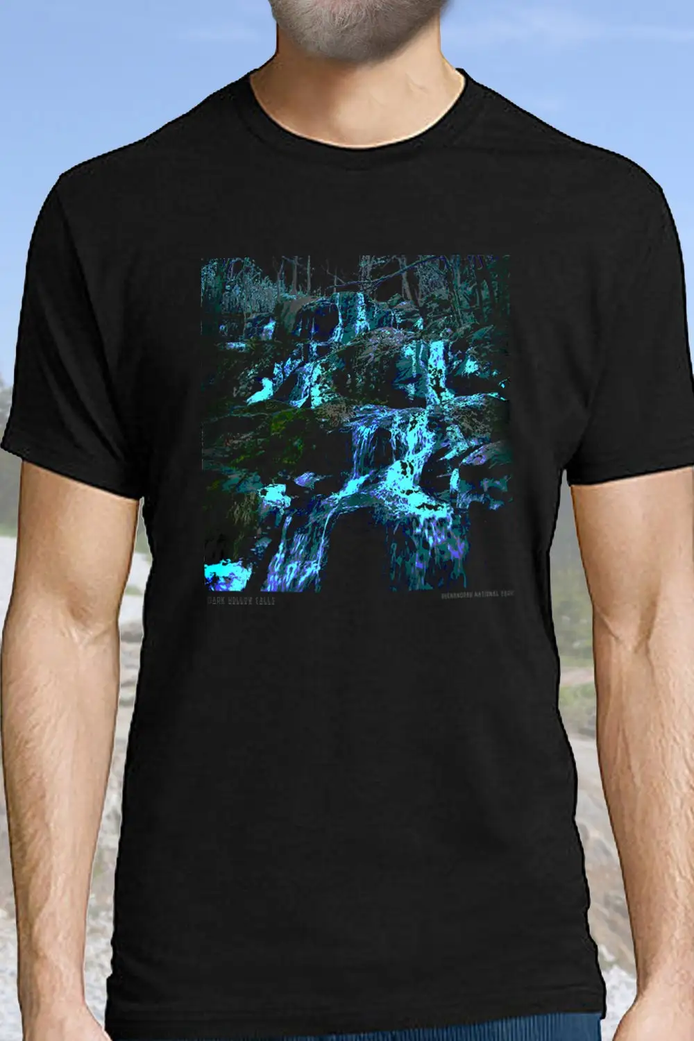 Футболка с изображением национального парка Shenandoah темный Халлоу Фолз Вирджиния