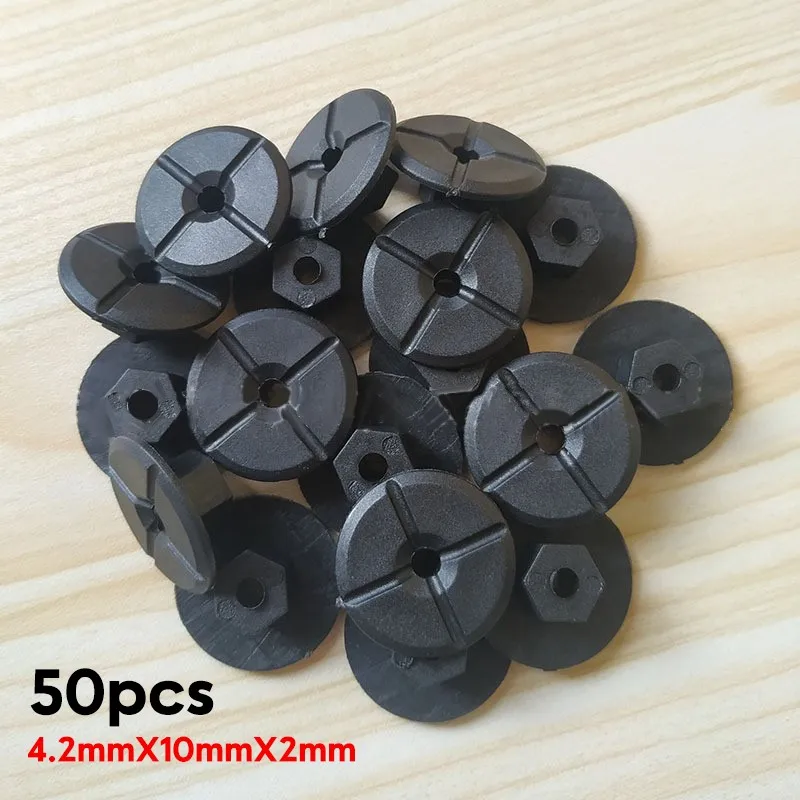 

50x Plastic Nut Self Threading Multi-Purpose Body Auto Fastener & Clip Black Nylon Auto Fastener & Clip