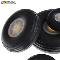2pcslot tail wheel rubber pu plastic hub 1 3 5 inch for rc airplane replacement parts wholesale
