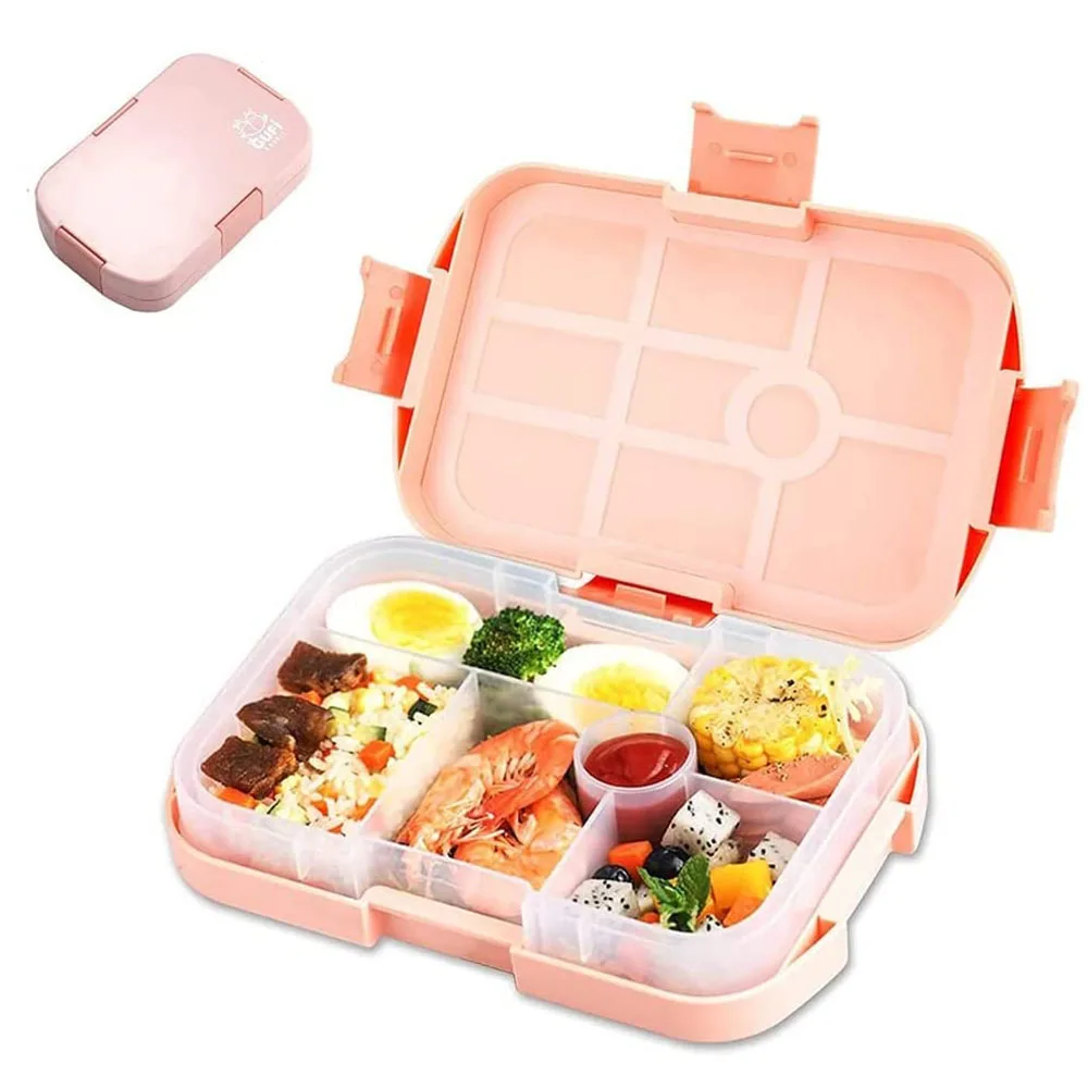 

Lunch Bento Box With 6 Compartments Lunchbox For Kids Toddler School Lunch Removable Lonchera Containers Dishwasher Safe BPAFree