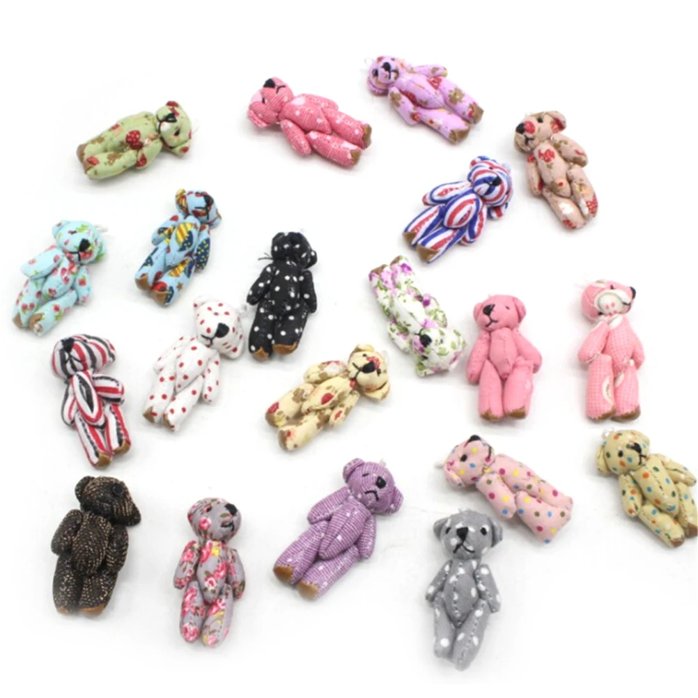 5 шт./лот 4 см мягкий мини-медведь плюшевые медведи игрушки свадебные подарки