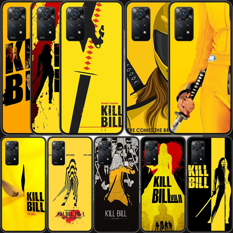 

Kill Bill Movie Poster Phone Case For Xiaomi Redmi Note 11 Pro 11E 11S 4G 11T 10 10S 9 9S 9T 5G 8 8T 7 6 5 4 4X Cover Shell Coqu