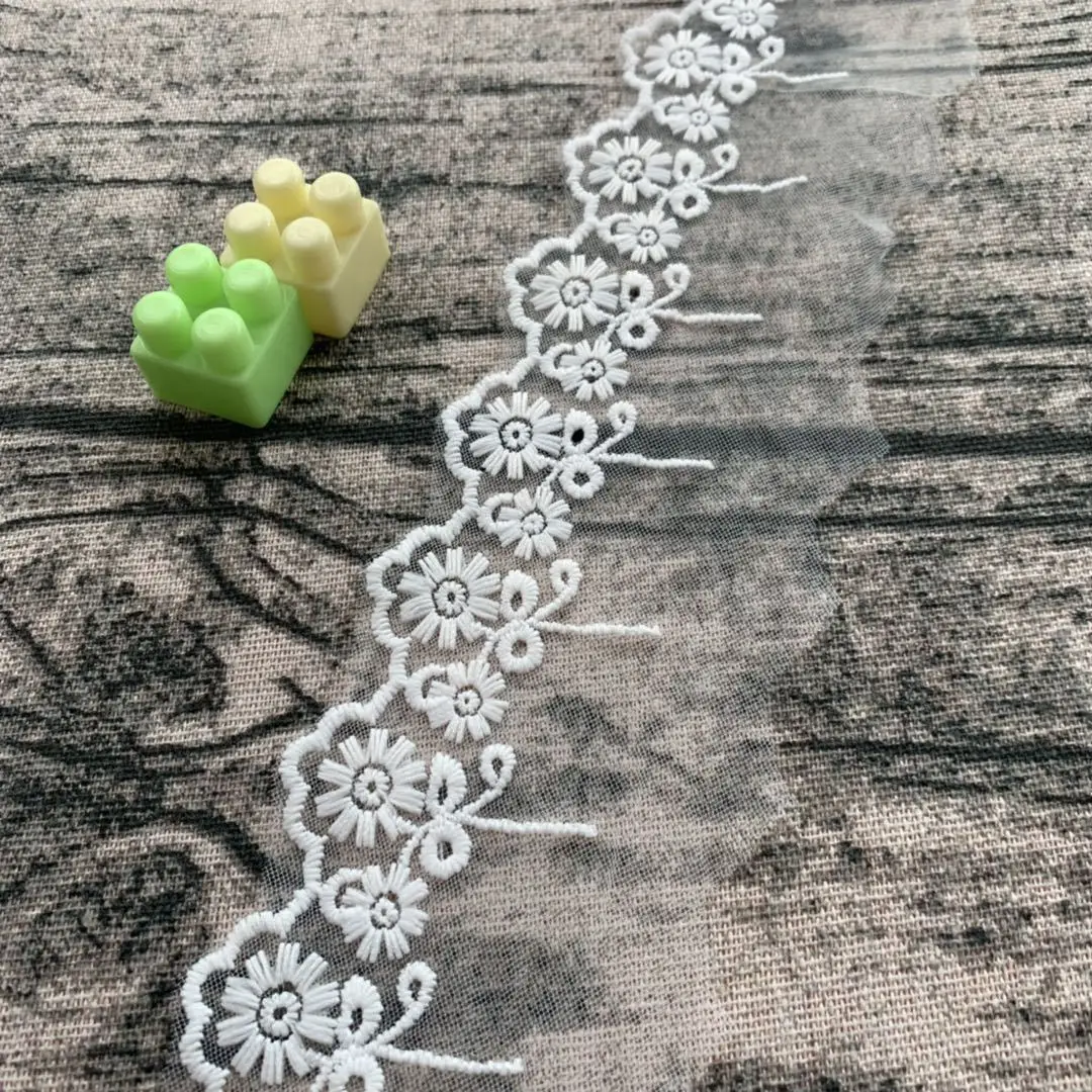 

2 ярда/длина, ширина 6 см, Высококачественная американская сетка, кружевная нить, сетка для вышивки, кружево «сделай сам», аксессуары для одежды ручной работы