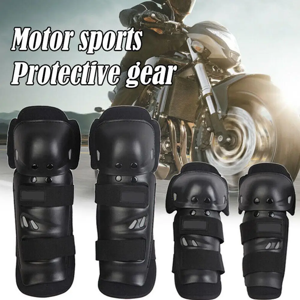 

Black 4pcs 2 X Knee Pads 2 X Elbow Pads Motorcycle Accessoriesknee Thickening Pad Protective Protectio Gear Elbow Protector X8J2