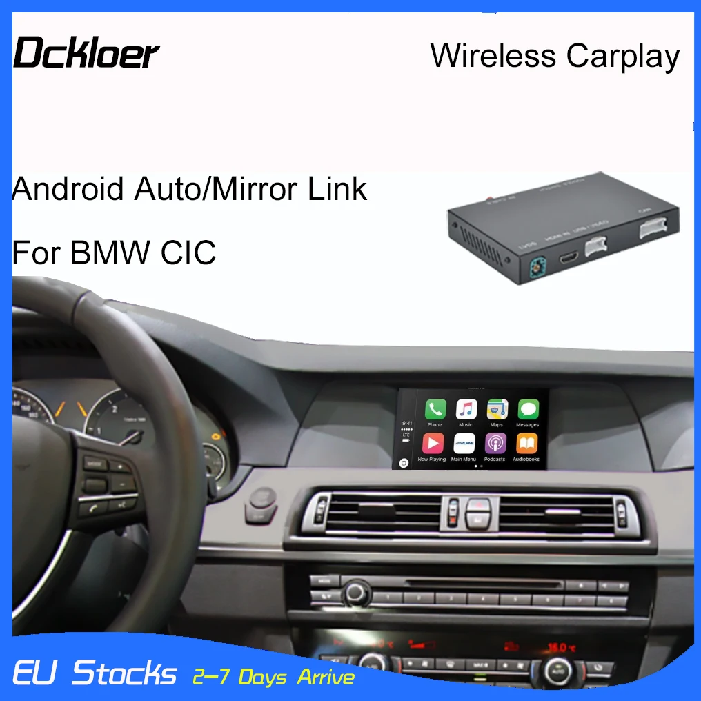 

Wireless CarPlay For BMW CIC System 1 3 5 7 Series X1 X3 X5 X6 Z4 F20 F21 F30 F31 F10 F11 F07 GT F01 F02 E84 F25 F26 E70 E71