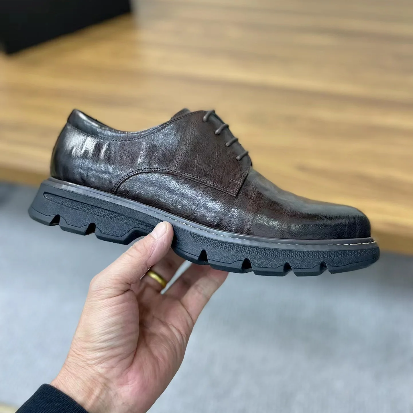 

Men's Shoes In Spring And Autumn, Men's Casual Fashion, Men's Shoes, Cowhide Upper, Water-Dyed Cowhide Inner Lining, Youth Fashi