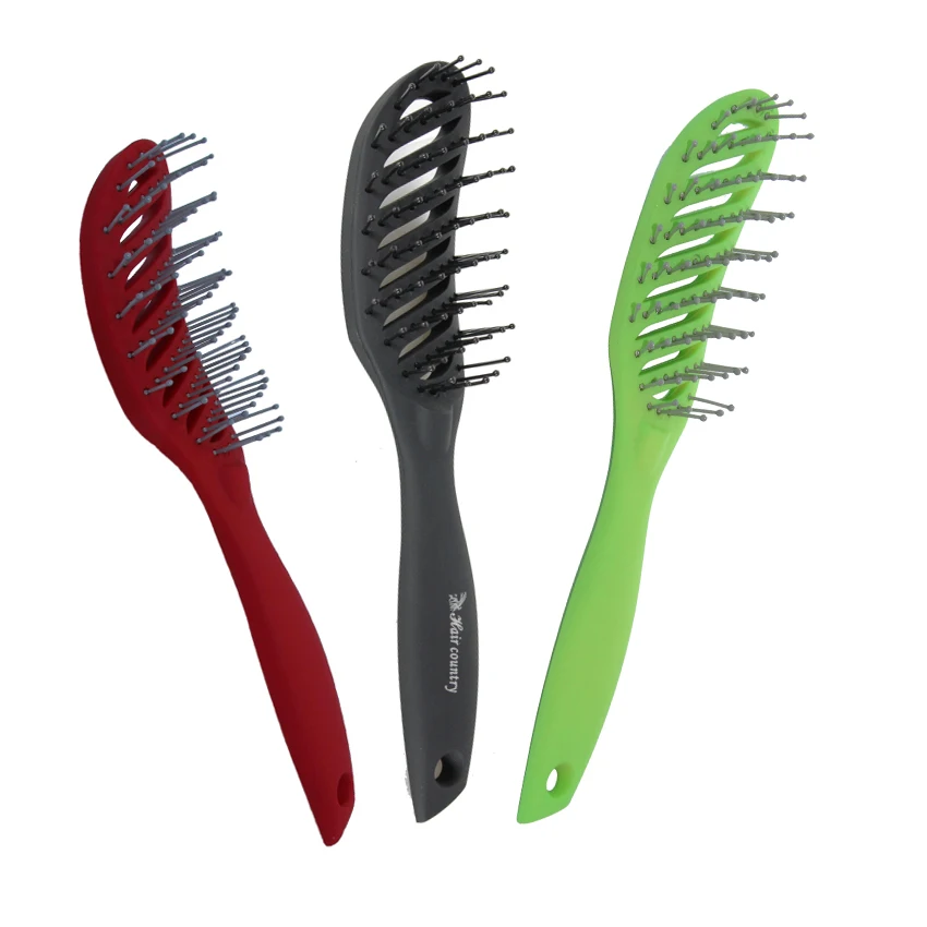 

Горячая Распродажа, искусственные волосы для плавного распутывания волос, изогнутая щетка для волос в 4 цветах, украшение для волос, идеальн...