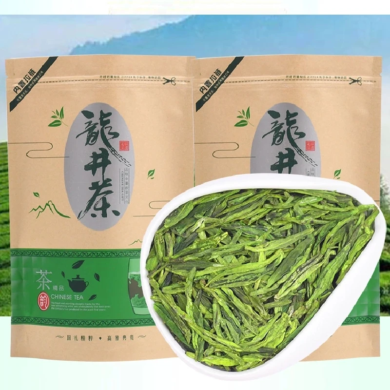 

2022 5A Famous Good Quality Dragon Well Chinese Tea the Chinese Green Tea West Lake Dragon Well Health Care Slimming Beauty