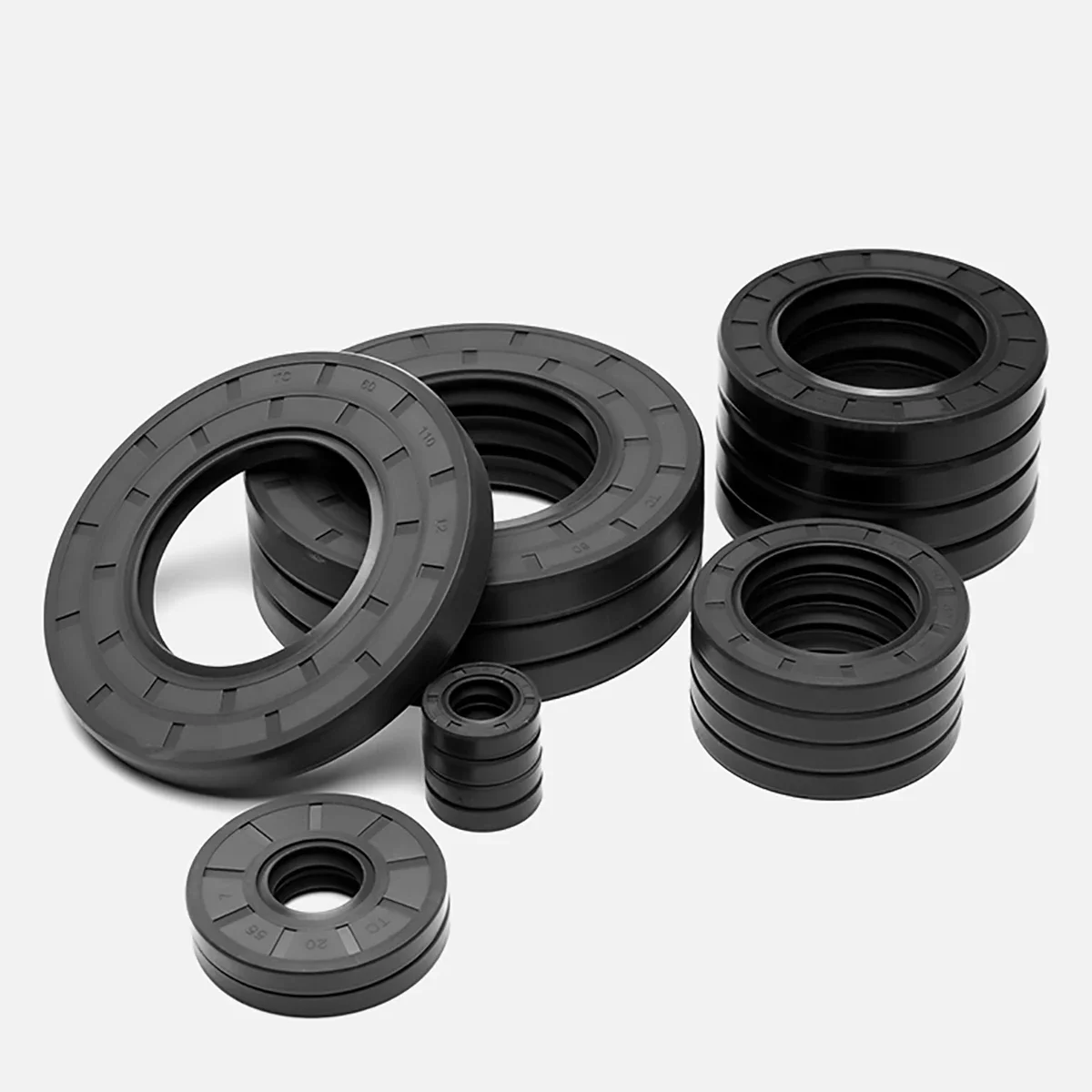 Внутренний диаметр 130-145 мм черное NBR TC/FB/TG4 каркасный масляный уплотнитель OD 140-250