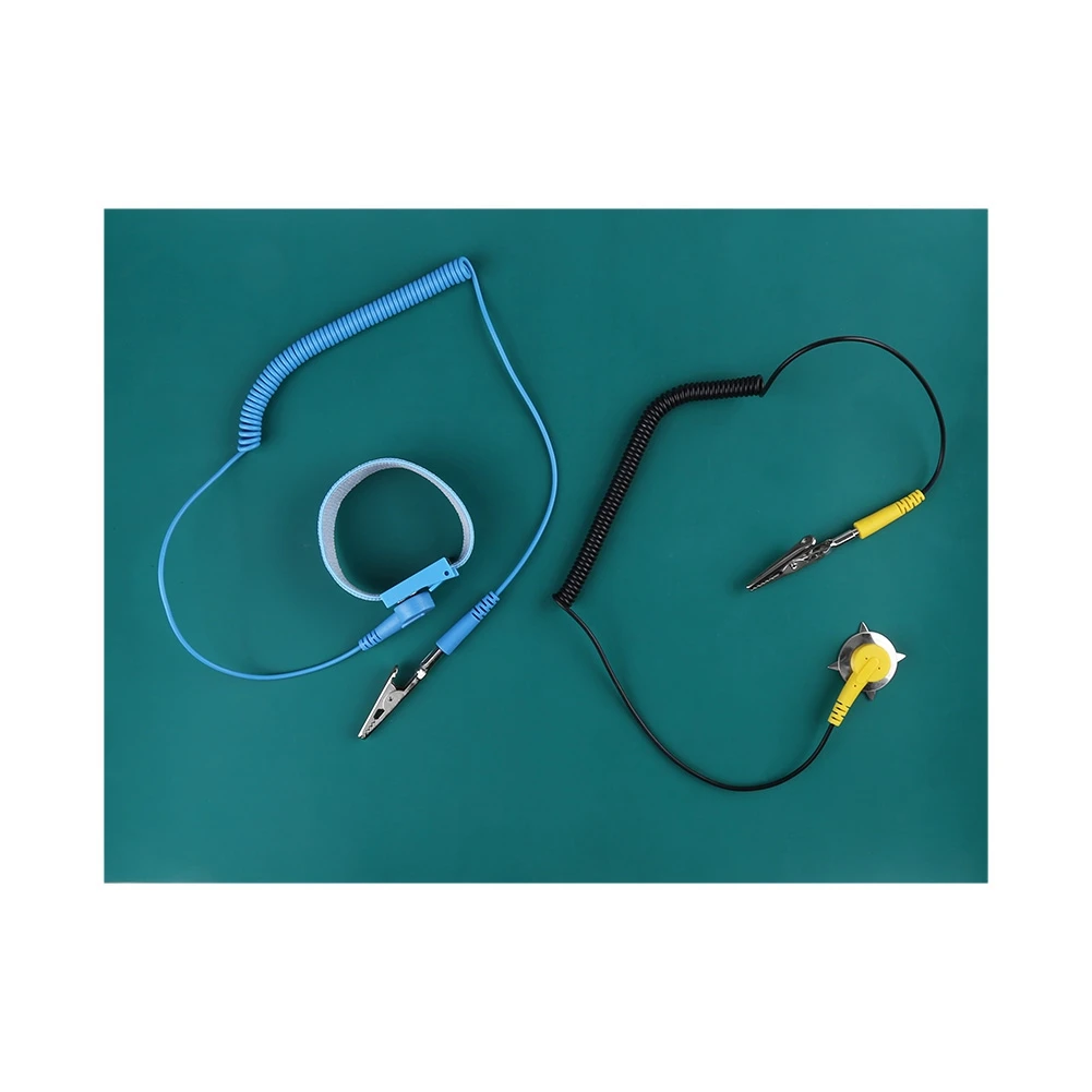 

Electrostatic Discharge Anti-Static Wrist Strap Ground Wire Mat Set for Phone Repair Anti