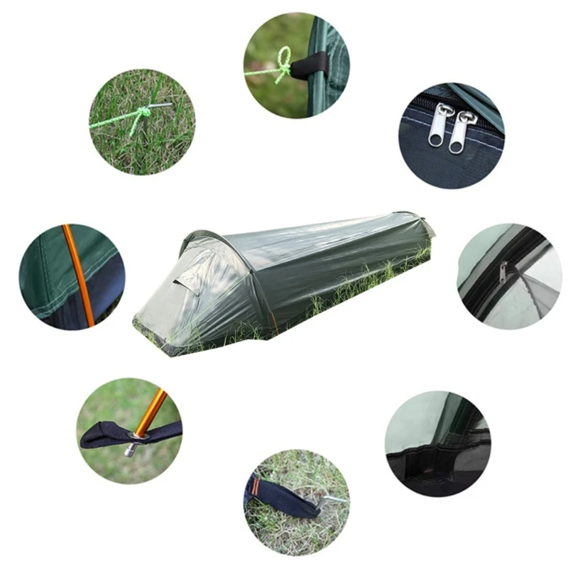 Индивидуальная двухместная палатка для одного человека Легкая туристическая