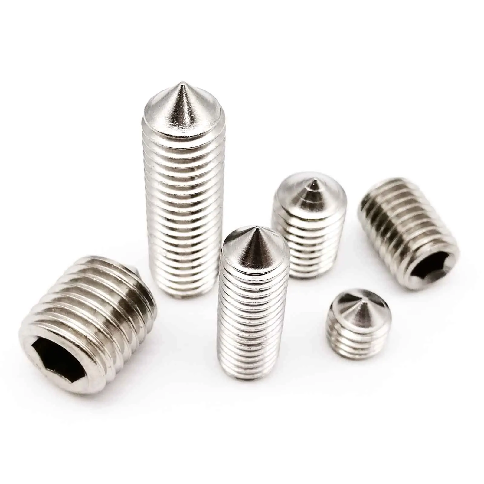 50 Шт. Винт С Шестигранной Головкой DIN914 M3-M8 Размеров Нержавеющая Сталь A2-70 304