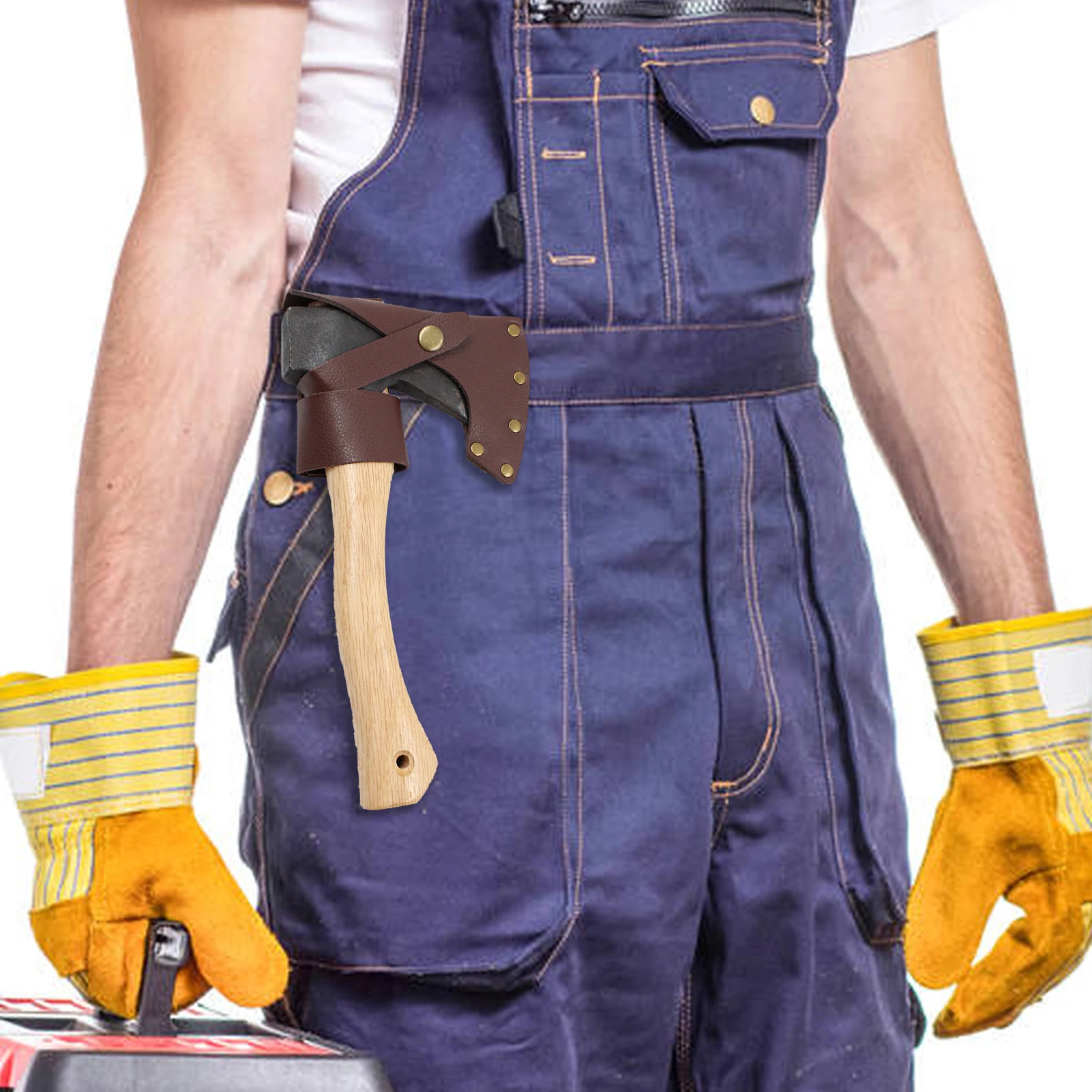 Новый кожаный нож с косточками портативный многофункциональный топор для