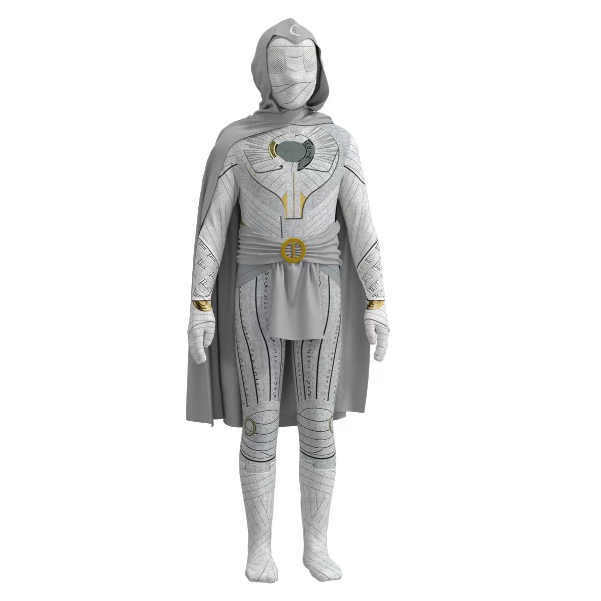 

Marc Spector Roleplay costume Halloween Party Moon Knight Jumpsuit for Man and Children