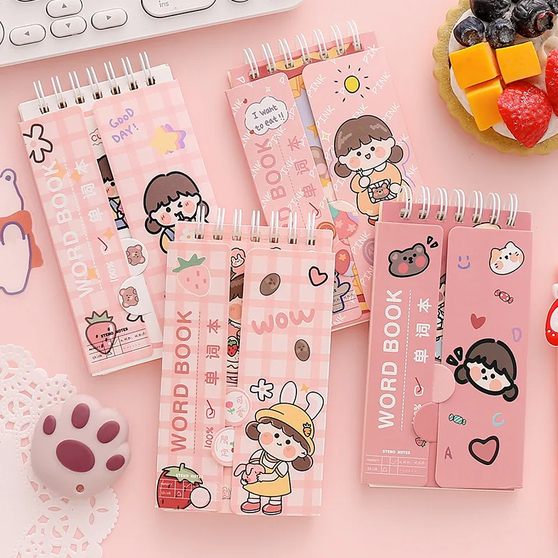 

80 Sheets Cute English Wordbook Notebook Student Pocket Notebook Vocabulary Memory Notebook Kawaii Stationery School Supplies