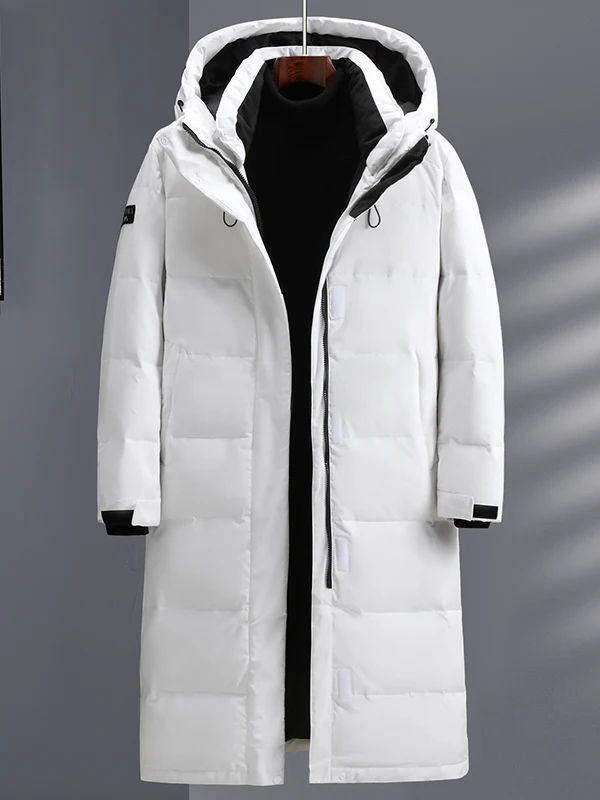 New Winter Down Jacket 2023 Men Casual White Duck Down Coat Male Fashion Warm Male Casual Puffer Jackets Hooded Chaquetas Hombre