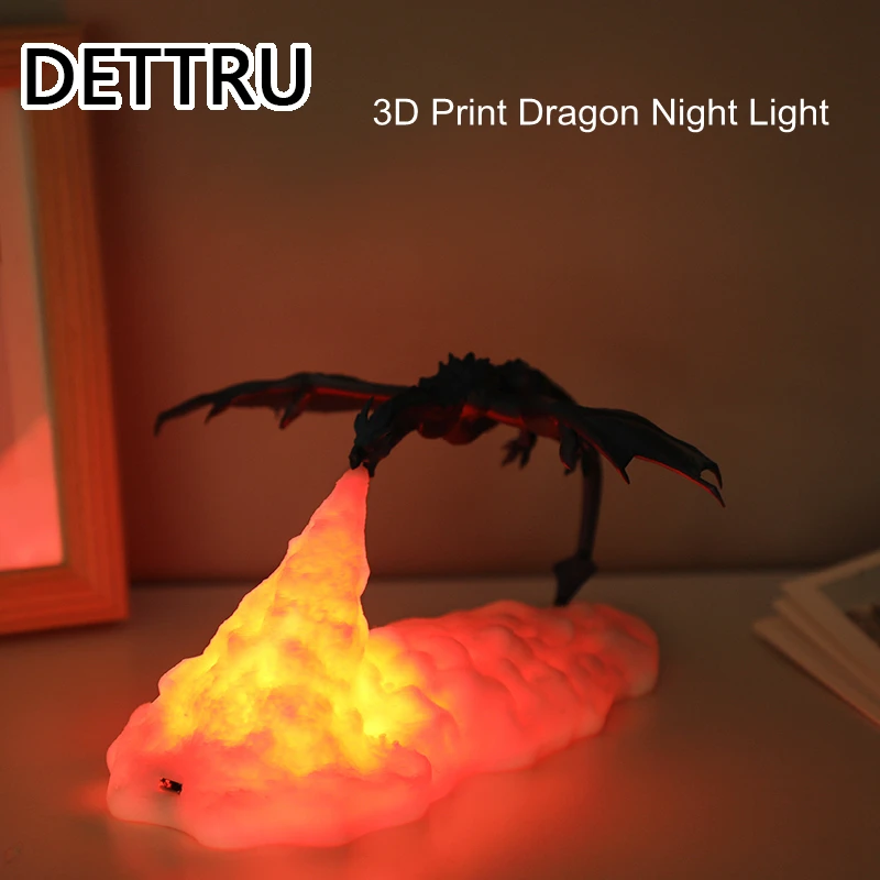 

Светодиодные лампы в виде огненного дракона, Ледяного Дракона, ночник, перезаряжаемый мягсветильник ильник для спальни, гостиной, кемпинга,...