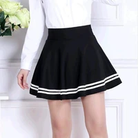 a line short skirt puff skirt sun umbrella skirt sexy all match 2021 new elastic base pleated mini skirt korean fashion clothing