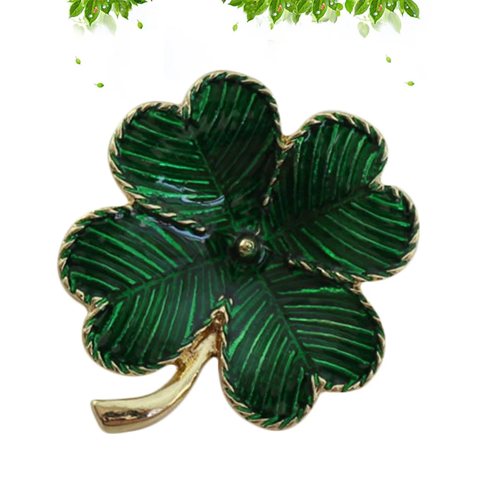 

Brooch Pinday Leaf Four Patrick S St Shamrock Lapel Patricks Womenbrooches Enamelgreen