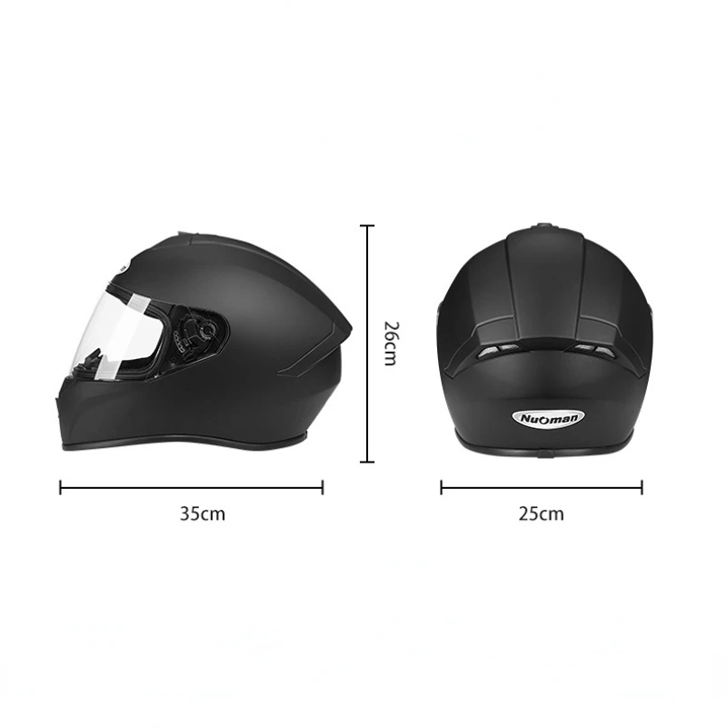 Winter Full Face Motorcycle Helmet Comfortable Removable Liner Large Tail Wing Riding Electric Moto Safety Cap enlarge