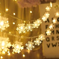 battery christmas lights 2 5m 3m snowflake string lights 20 led fairy lights christmas garden courtyard bedroom party decoration
