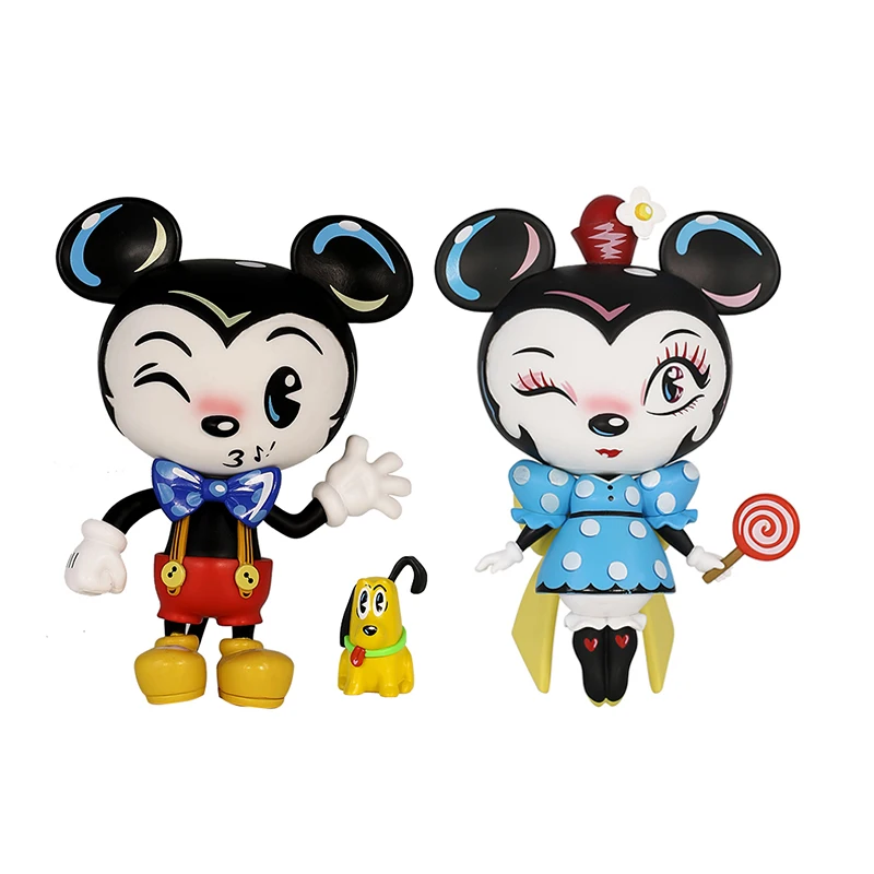 

Disney фигурки Микки аниме мисс Минди куклы Микки Маус Минни Маус Коллекционная модель модные трендовые фигурки украшения детские игрушки