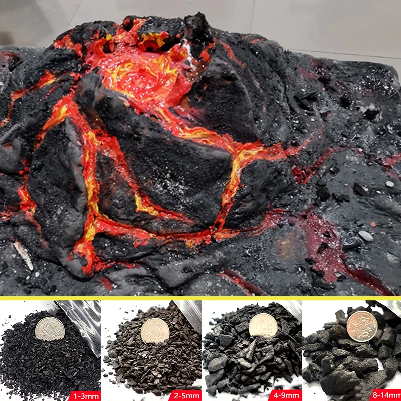 

Micro Cinder Stone Chips Scene Material Model HO Train Railway Landscape Layout Kits Sand Table Building Accessories Diorama 50g