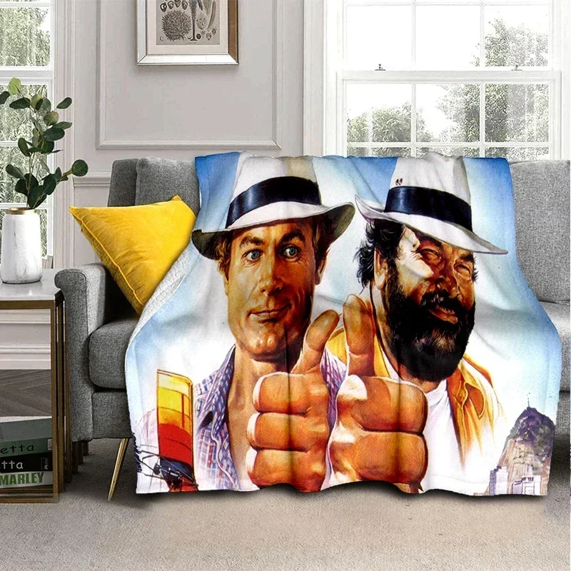 Одеяло Bud Spencer Terence Hill одеяло для дивана пешего туризма пикника супер мягкое