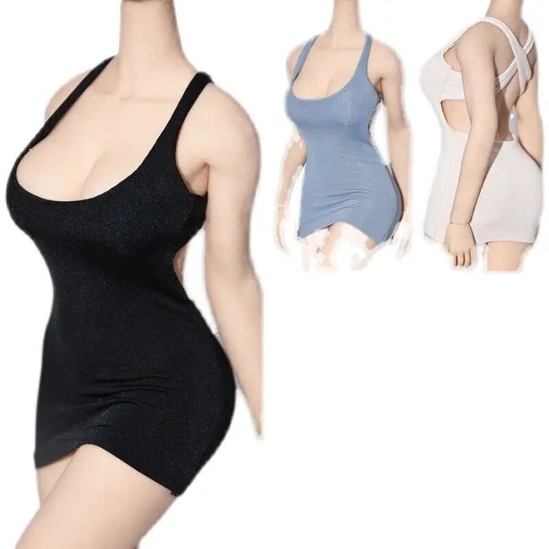 

Платье на бретельках из вискозы, черное, 1/6, модель F12 ''Tbl S38 39 42 43