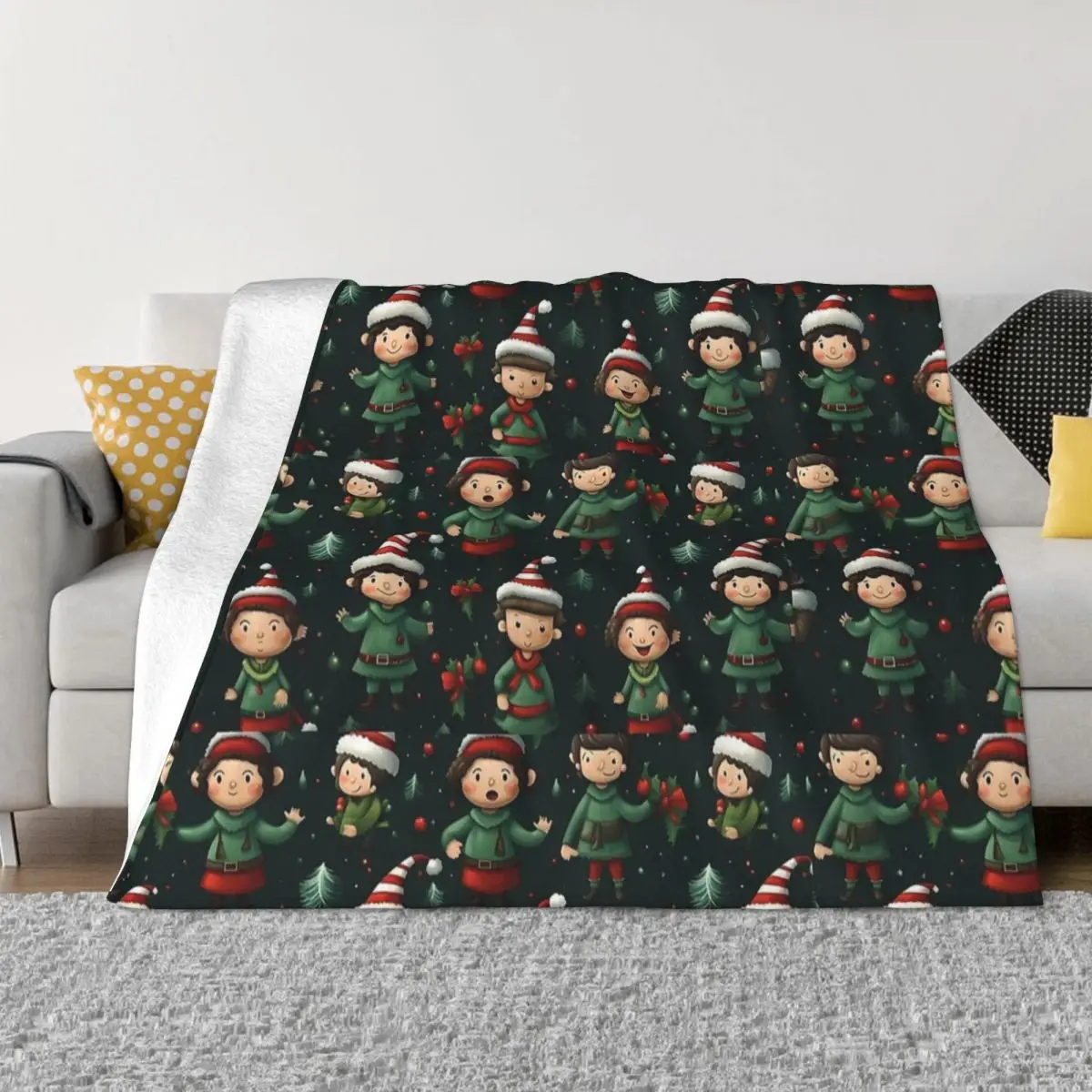 Супертеплые одеяла декоративное бархатное одеяло с эльфом на полке