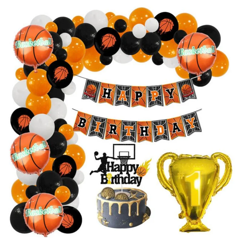 

Баскетбольная тема, цепочка для воздушных шаров, трофей, праздничная цепочка для воздушных шаров, украшение для сцены