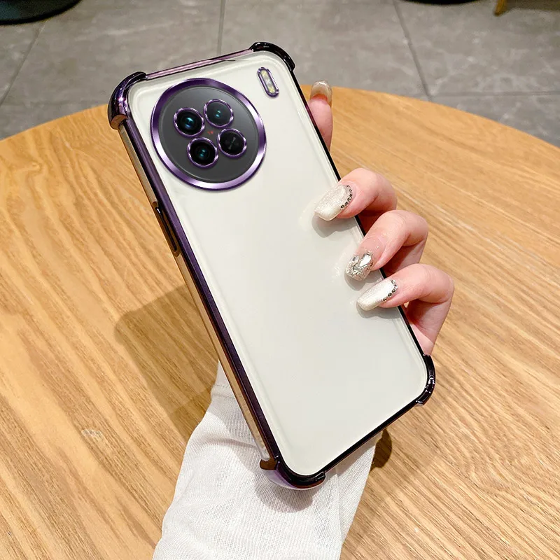 Чехол для vivo X90 Vivo Pro чехол X90s прозрачный гальванический телефона V2241A V2241HA мягкий