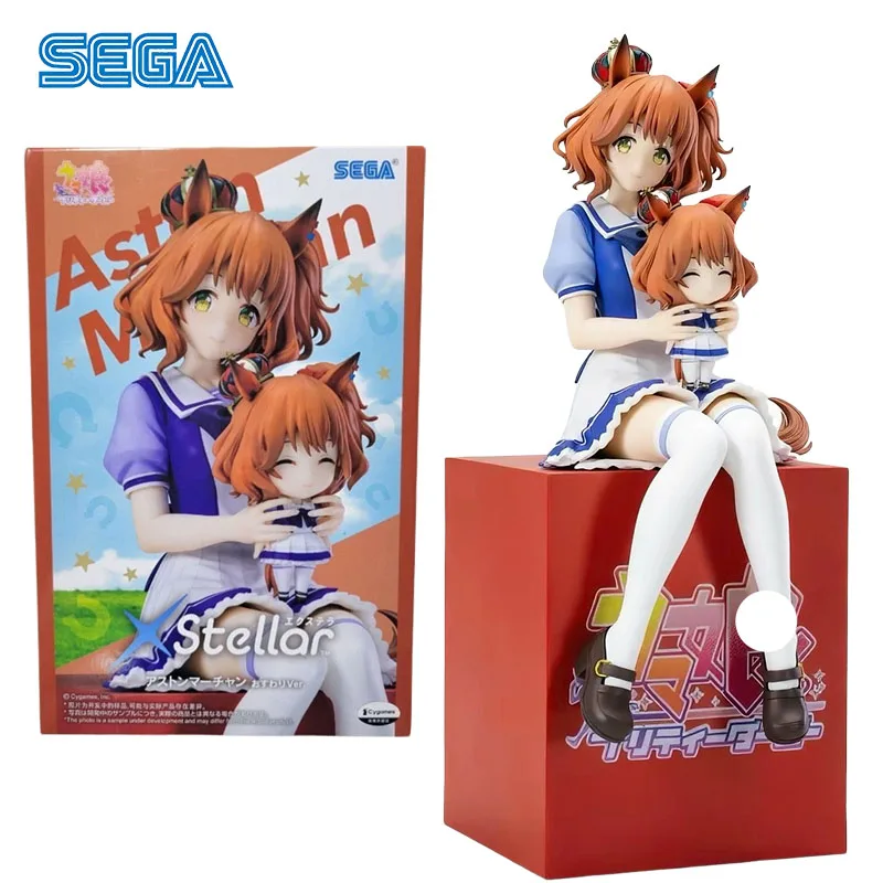 Фото Коллекционная фигурка Sega Stellar Aston Machan Sitting Uma Musume Pretty Derby из ПВХ, призовая фигурка, украшение, игрушка, подарок для фанатов №1