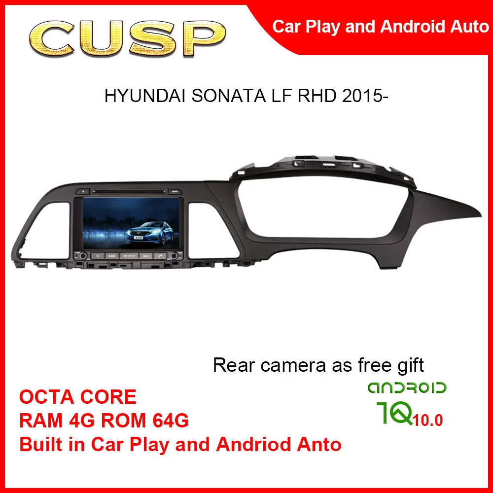 

CUSP Big Screen GPS Tracking Device Car For HYUNDAI SONATA LF RHD 2015- 8inch RAM 4G ROM 64G Car Radio Pioneer Bluetooth Stereo