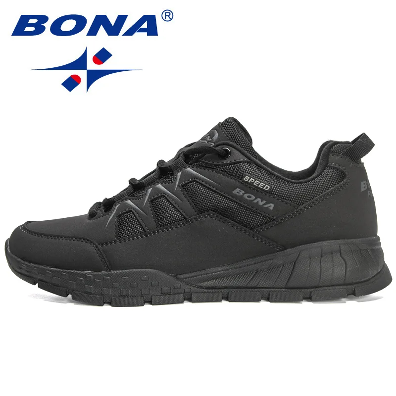 BONA 2022 New Designers Hiking Shoes Lightweight Climbing Breathable Sports Trekking Sneakers Men Tactical Non-Slip Footwear