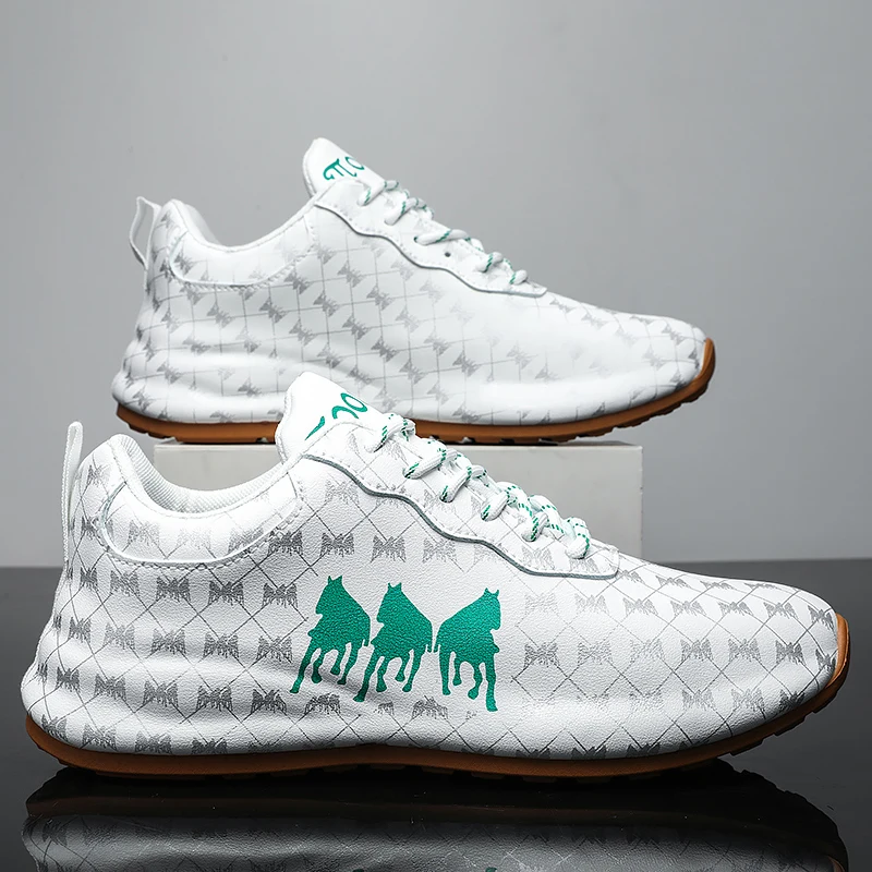 Новинка брендовая мужская кожаная обувь модная для настольного тенниса