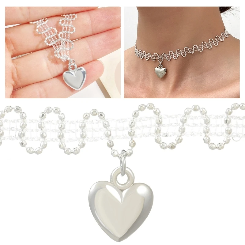 

Pendant Neck Chain Locking Clavicle Chains Fashion Party Wedding Jewelry 264E