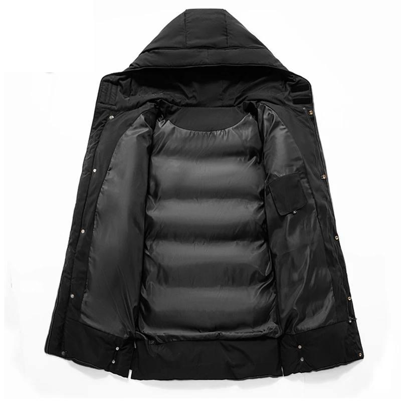 Men Winter Long Parka 2022 New Windproof Warm Thick Hood Parka Jacket Coat Men Autumn Outwear Classic Brand Casual Parka Men 8XL