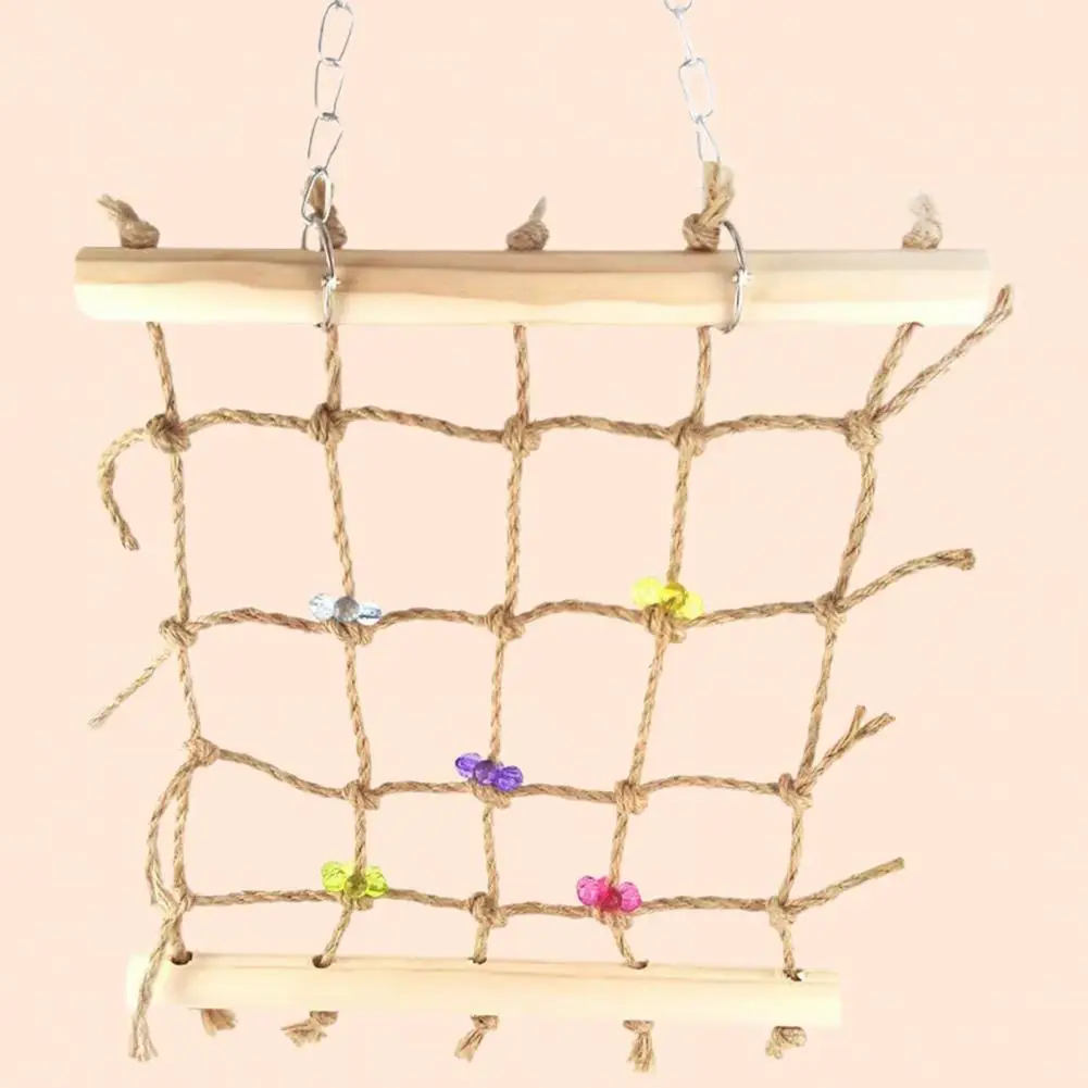 

Удобный Креативный цветочный декор, птица, сеть для скалолазания, игрушка для скалолазания, разноцветная, легко висящая