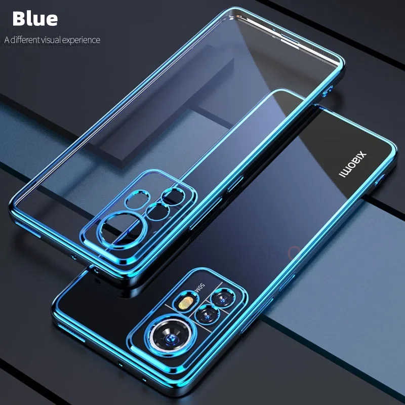 

Luxury Transparent Plating Case For Xiaomi Mi 12t Pro 13 Xiaomi12 12 T 12tpro 5g 12x Clear Silicone Back Cover On Mi12